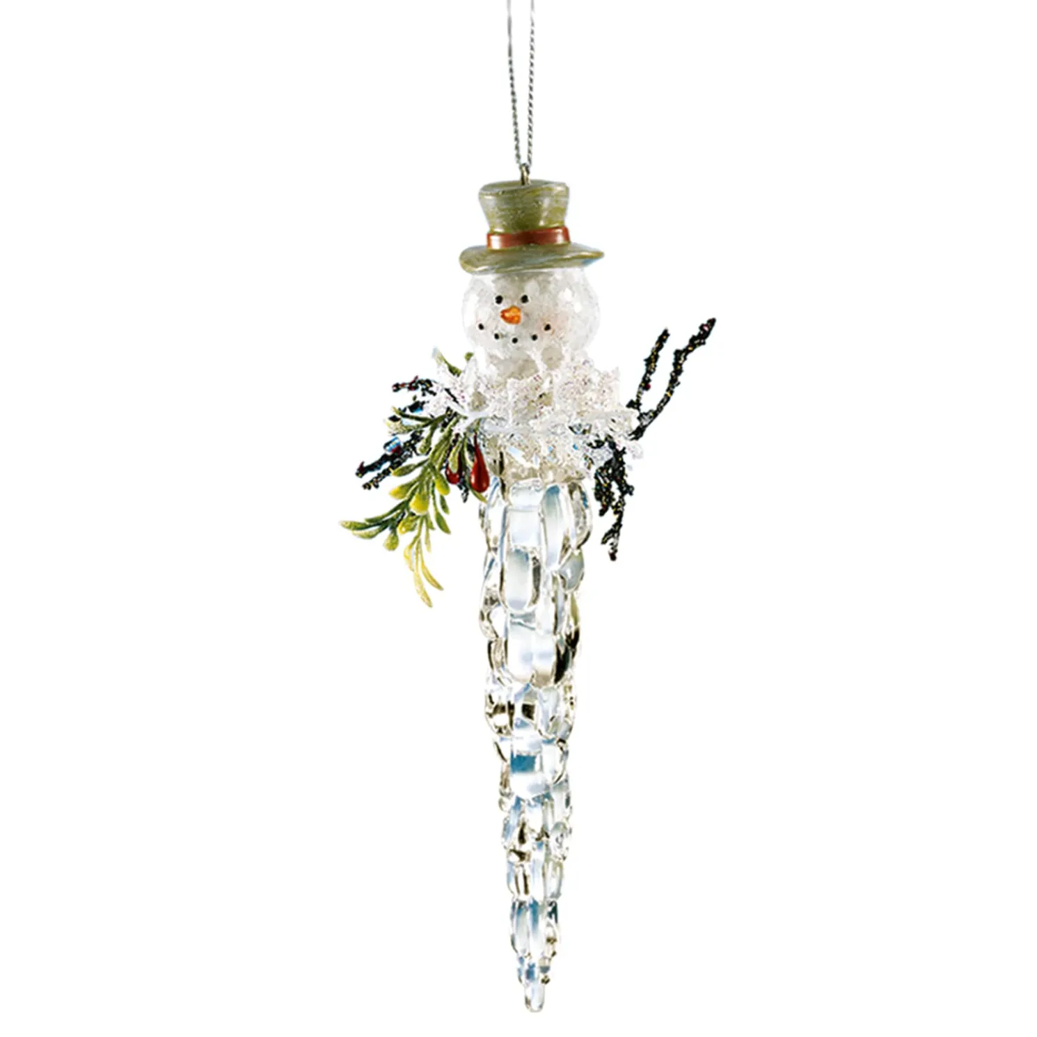 Eiszapfen Mit Schneemann