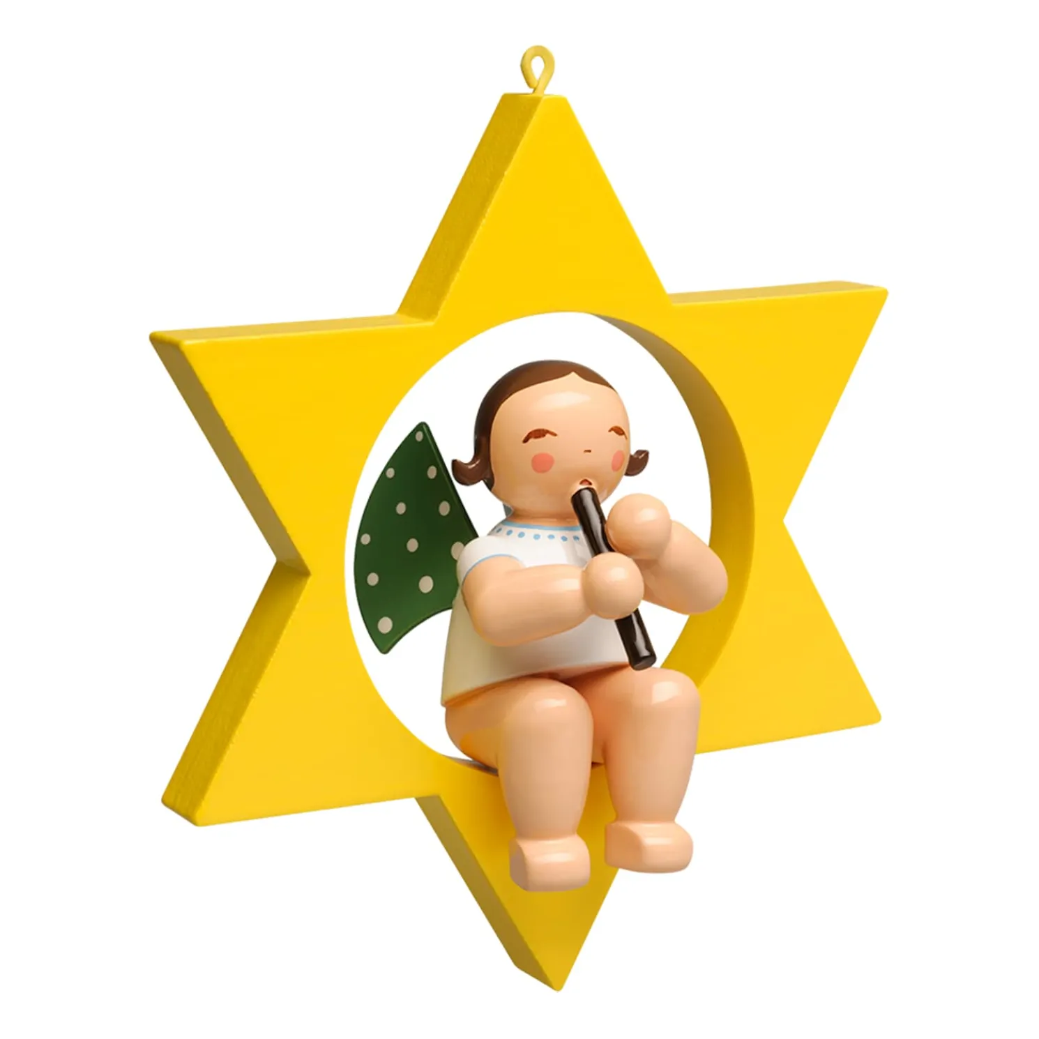 Engel Mit Blockflote Im Stern