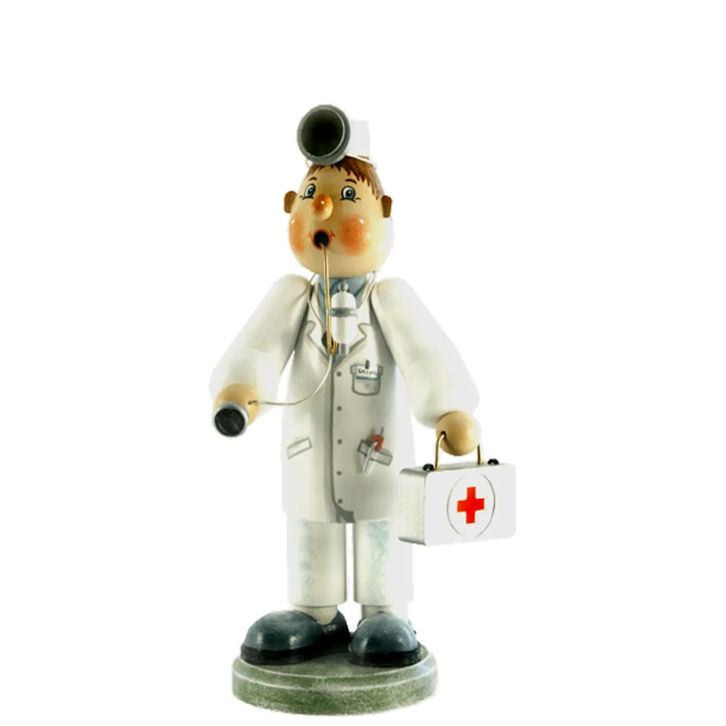 Holzknoddl "Arzt", Rauchermannchen