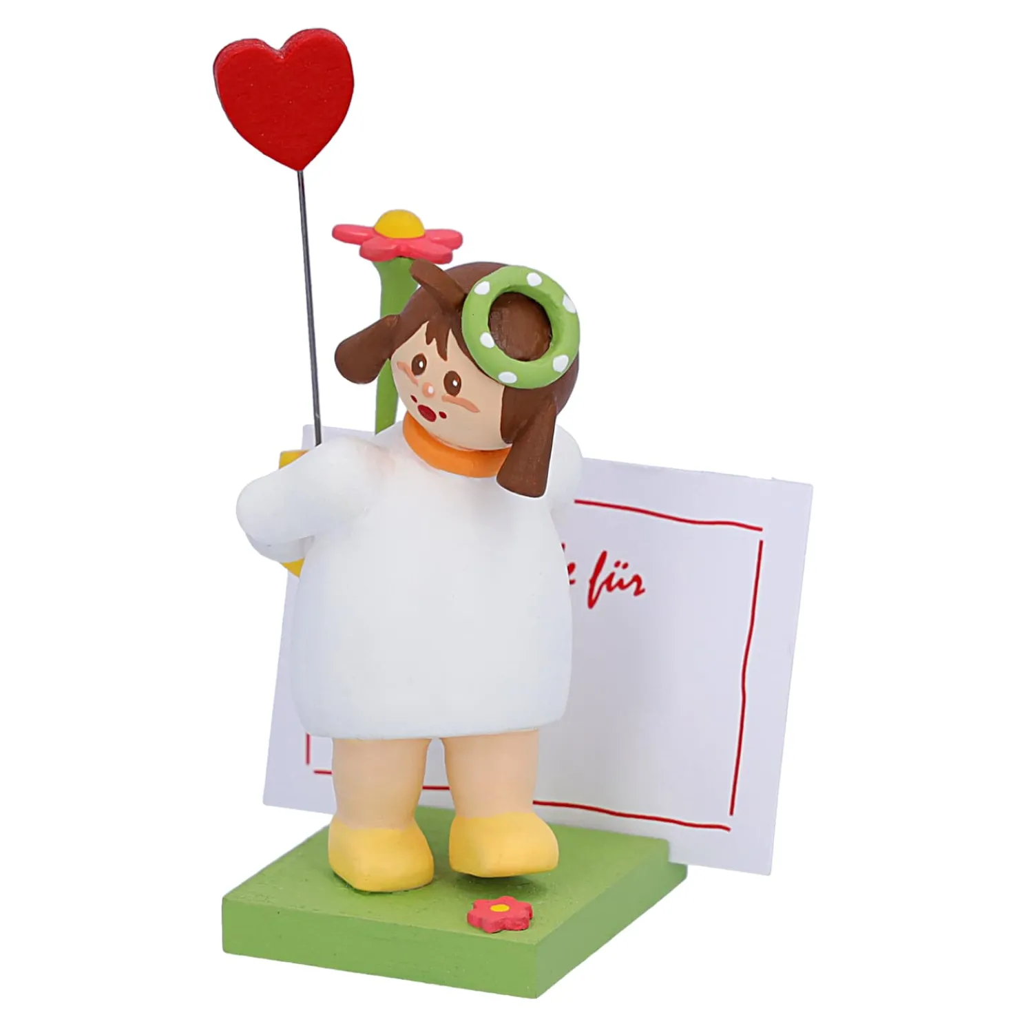 Madchen Mit Herz Und Blume "Fur Dich"