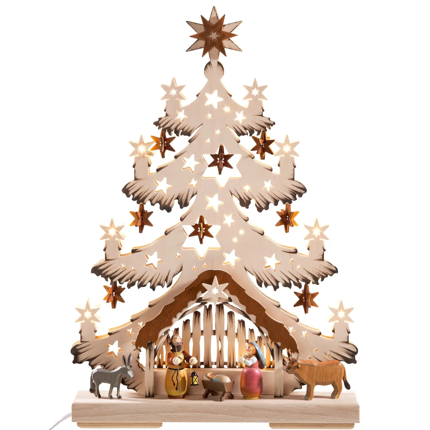 Schwibbögen "Heilige Familie", 230V Mit Usb A-Anschluss