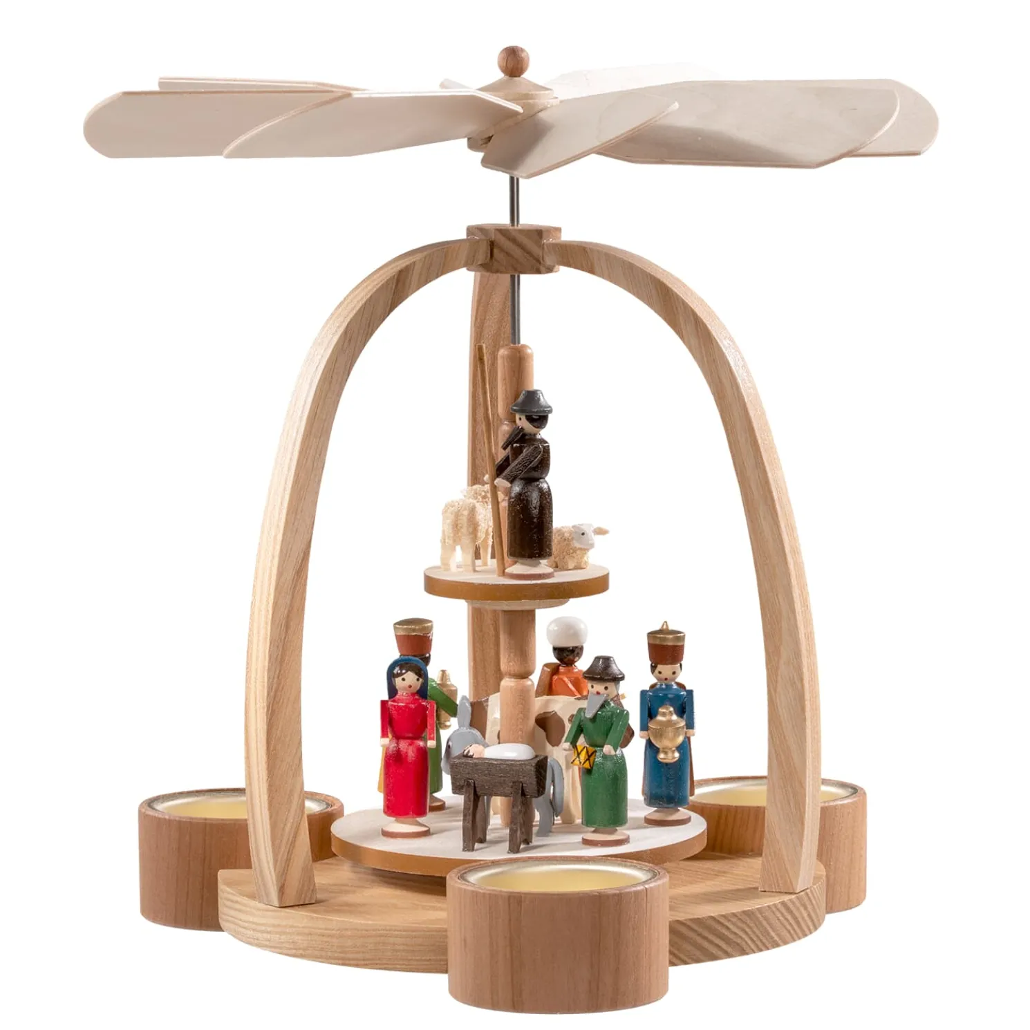 Teelicht-Pyramide Christi Geburt